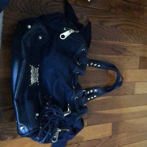Juicy couture navy blue with gold hardware handbag